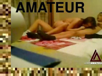 amateur, ados, maison, trio