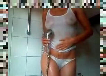 Shower Time Mean Teasing Time For The Hot Chick