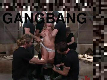 gangbang, bdsm, blond, brutal