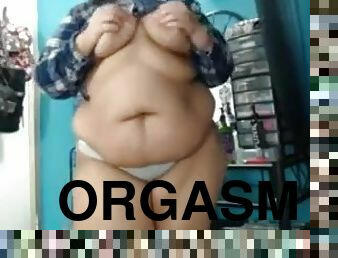 BBW Horny webcam and orgasm