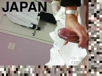 Japanese Teen Post Wax Clean Up POV