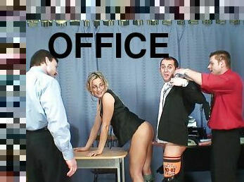 New girl at the office dresses and fucks like a total whore