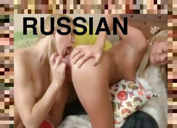 Russian lesbians beauty hard sex behind the wheel