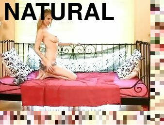 Stunning Lucy Alexandra Shows Her Big Natural Tits As She Masturbates