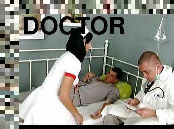 Doctor and Patient Banging The Brunette Nurse Renata Black