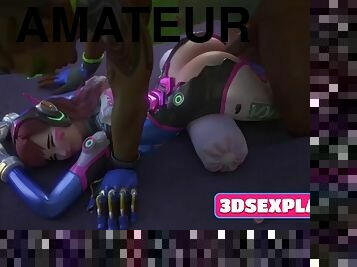 Slutty Games Girls with Soft Cunt 3D Porn Cartoon Compilation
