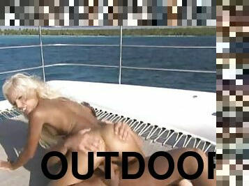 Hardcore Sex With Stunning Blonde Boroka Balls On a Boat