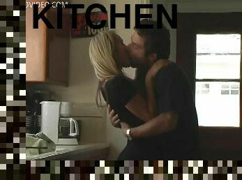 Hot Threesome in the Kitchen with Ander Page and Monique Alexander