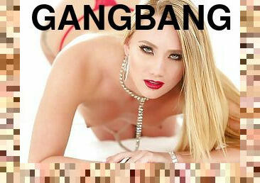 Nothing beats a steamy interracial gangbang