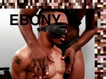 Gaysex ebony hunk fingers and fucks ass