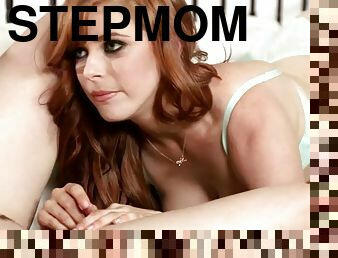 Redhead stepmom licking teens pussy