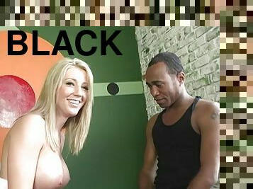 Big black cocks are allowed to cum in the cunt of a blonde cutie