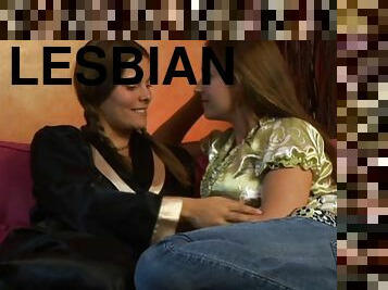 Deep pussy fingering action with salacious lesbian duo