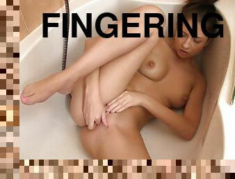 Flawless fingering until the very end for the teen beauty