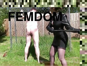 väljas, milf, bdsm, fetišš, kinnisidumine, armuke, aed, brünett, femdom