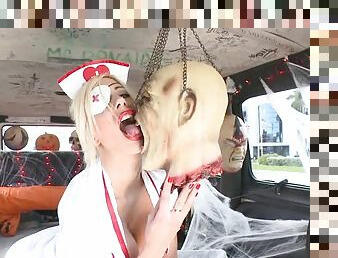 Halloween sex with pornstar nurse