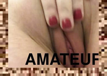 masturbation, chatte-pussy, amateur, ados, horny, incroyable, solo, blanc, humide, juteuse