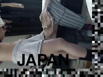 Home video of a young Japanese girl pissing