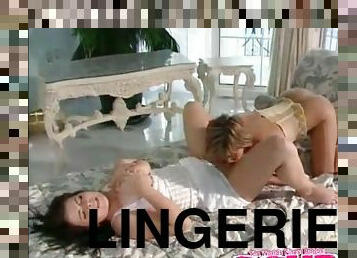 Eating out a wet pussy of a hot lingerie girl