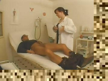 Doctor in stockings with a big ass fucked hard