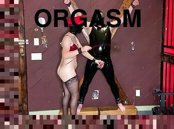 Bondage Cross Play With Huge Suspension Orgasm