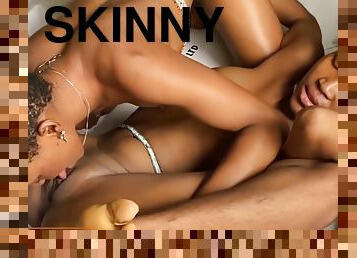 Skinny Hot Lesbian College 69 Pussy Feasting After Stud