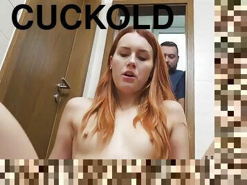 HUNT4K. Man meets sweet ginger at mall and fucks her for cash