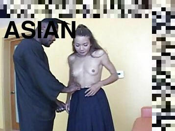 asiatisk, masturbation, anal, brudar, mörkhyad, blandade-raser, tonåring, hardcore, svart, rumpa-butt