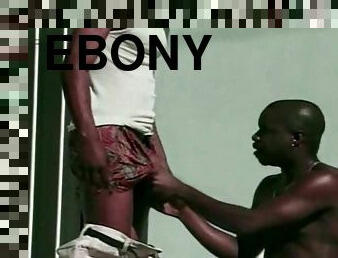 Ebony Gets Fucked Outdoor