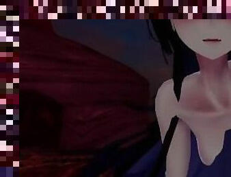 VR Goth GF fucks you hard with her pussy till you cum inside