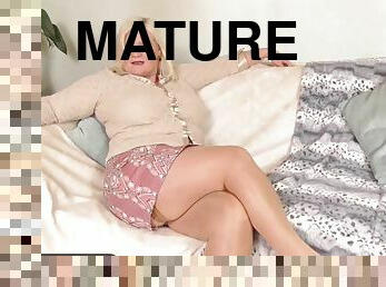 Hot european mature blondes solo masturbation compilation video