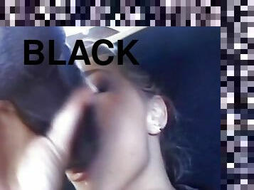 Black stud feeds horny chick with his large black cock