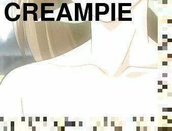 Creampied anime teen pussy fucked