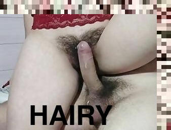 FAST CUM ON HAIRY PUSSY