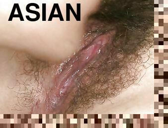 asiatisk, store-patter, behåret, fisse-pussy, amatør, japans, kompilering, knepning-fucking, dildo, patter