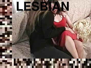 Threeway lesbian fetish session