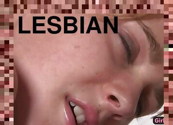 Horny lesbian girls pleasure themselves in a wild fuck