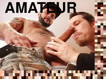 Maskurbate - Gorgeous Manuel Deboxer tries out the milking machine