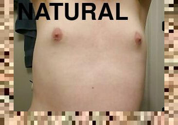 Natural trans girl unshaved armpits
