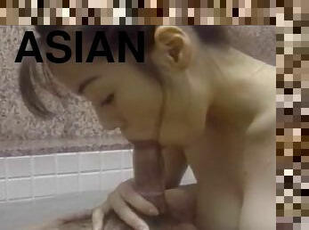 Flexible Asian fucked in a passionate retro suck and fuck scene