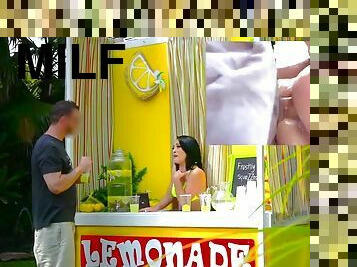 Kristina rose has anal sex while selling lemonade