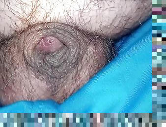 My tiny inverted dick going inside. Any hot Tgirls want to dock inside it and creampie it? Cum in me