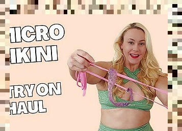 Micro bikini try on haul