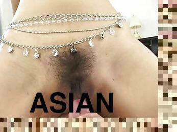 Aroused Asian provides smashing closeup
