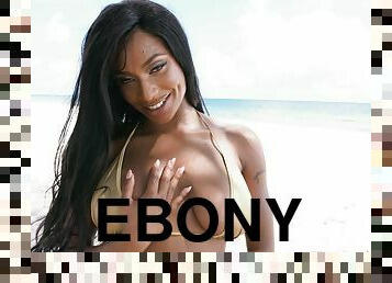 Ebony with premium lines, superb black XXX shag