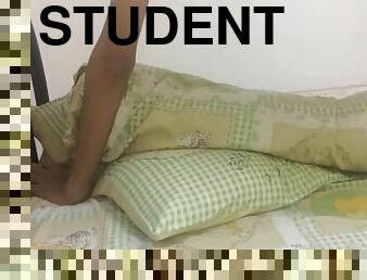 College student humping pillow