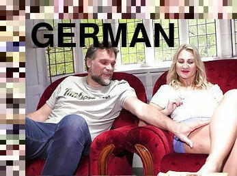 German Polish Milf big tits seduced in Waiting room