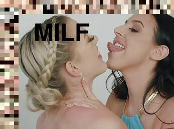 Horny MILF lesbos porn video