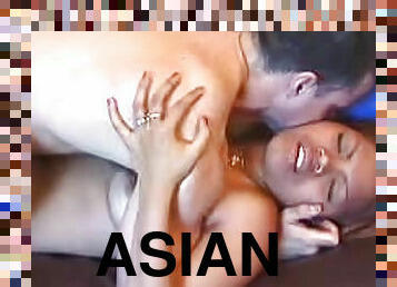 He comes over and mounts Asian pussy
