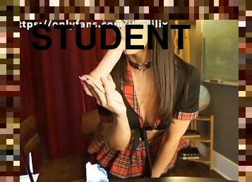 JOI WITH YOUR FAVORITE STUDENT - CUM ON MY BOOBS (ENGLISH SUBTITLES)